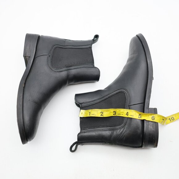 Thursday  Everyday Boots Duchess Chelsea Women's 7.5 Black Leather Boots Pull On - Picture 6 of 9